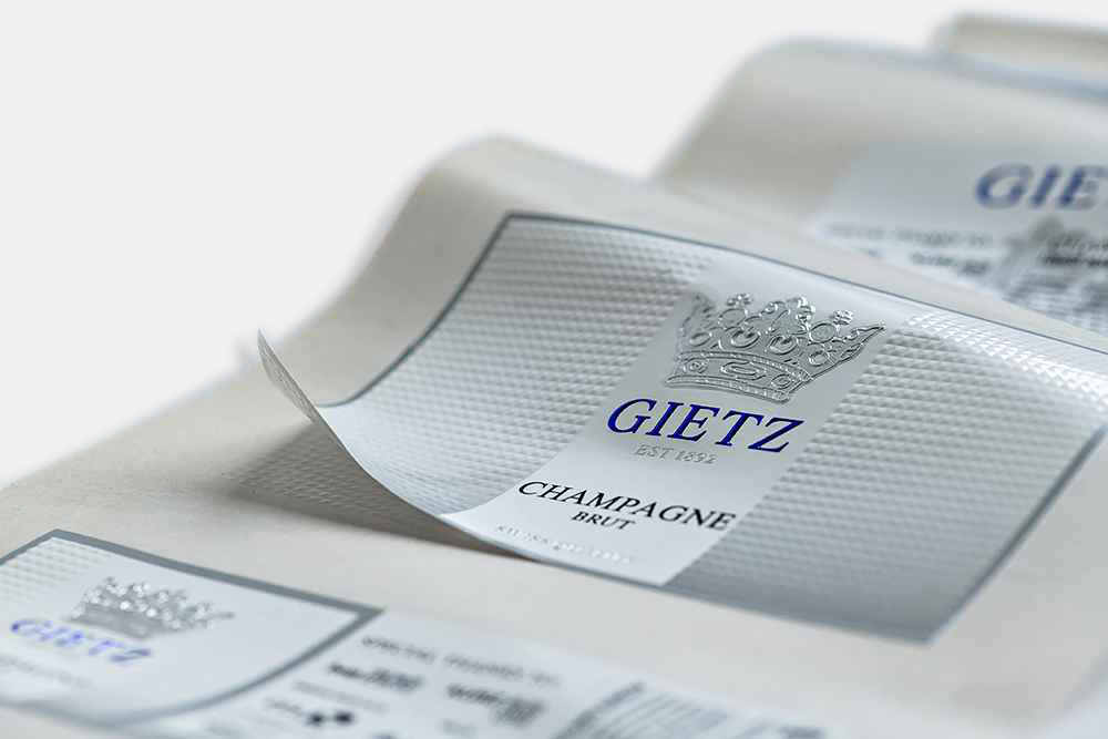 Etikette Gietz Champagner